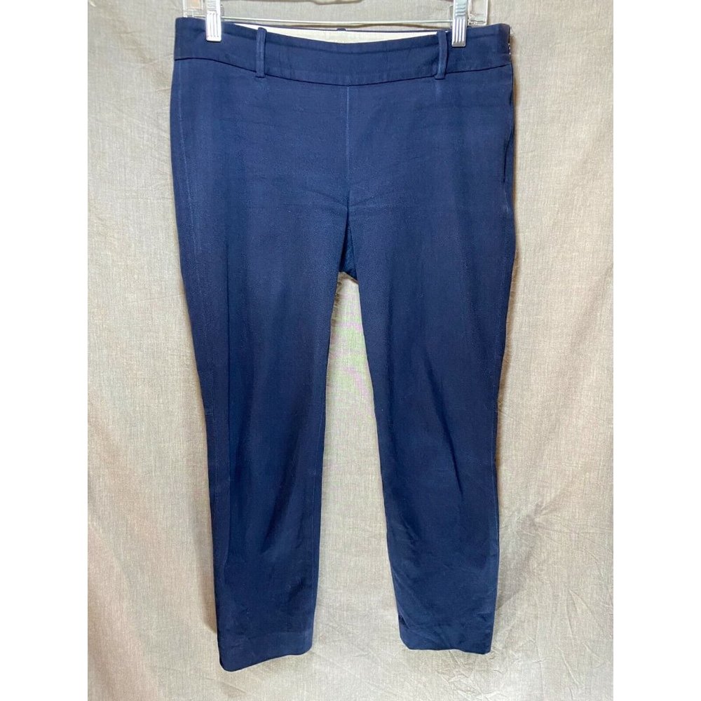 J.Crew Pants Womens 4 Blue Side Zipper Casual Slacks Ladies 32x24.